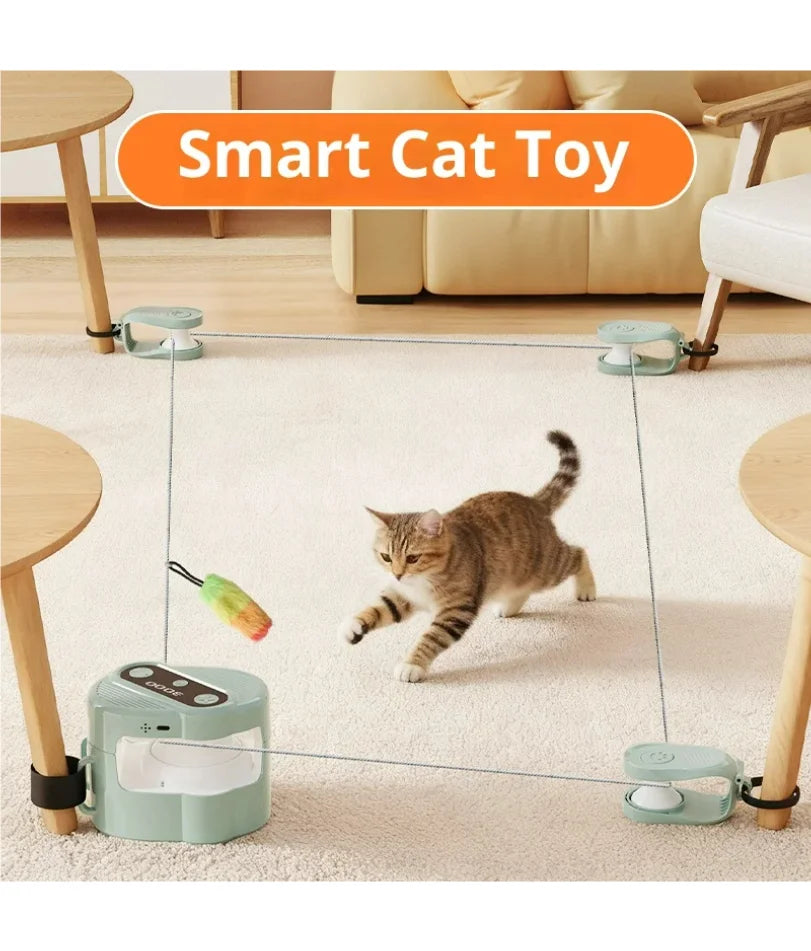 Interactive Cat Running Wheel Toy – Indoor Treadmill with Remote & Bird Sound