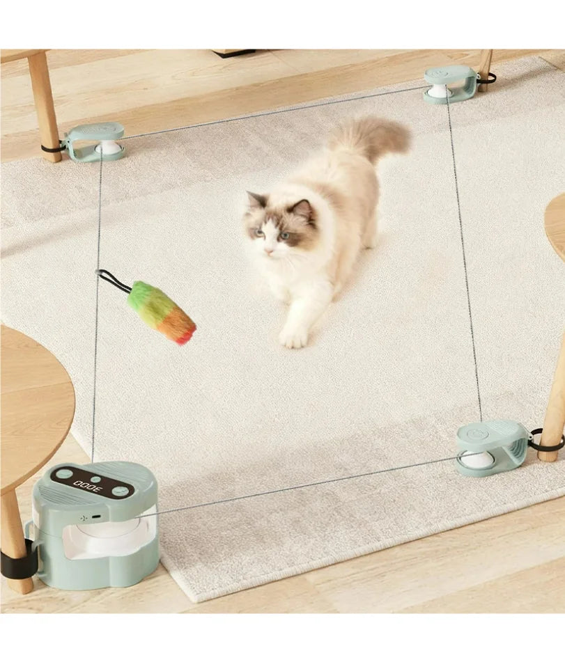 Interactive Cat Running Wheel Toy – Indoor Treadmill with Remote & Bird Sound