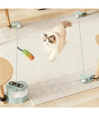 Interactive Cat Running Wheel Toy – Indoor Treadmill with Remote & Bird Sound